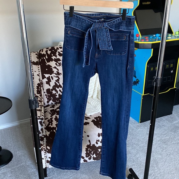 Express flat front pocket flare jeans - Picture 6 of 6